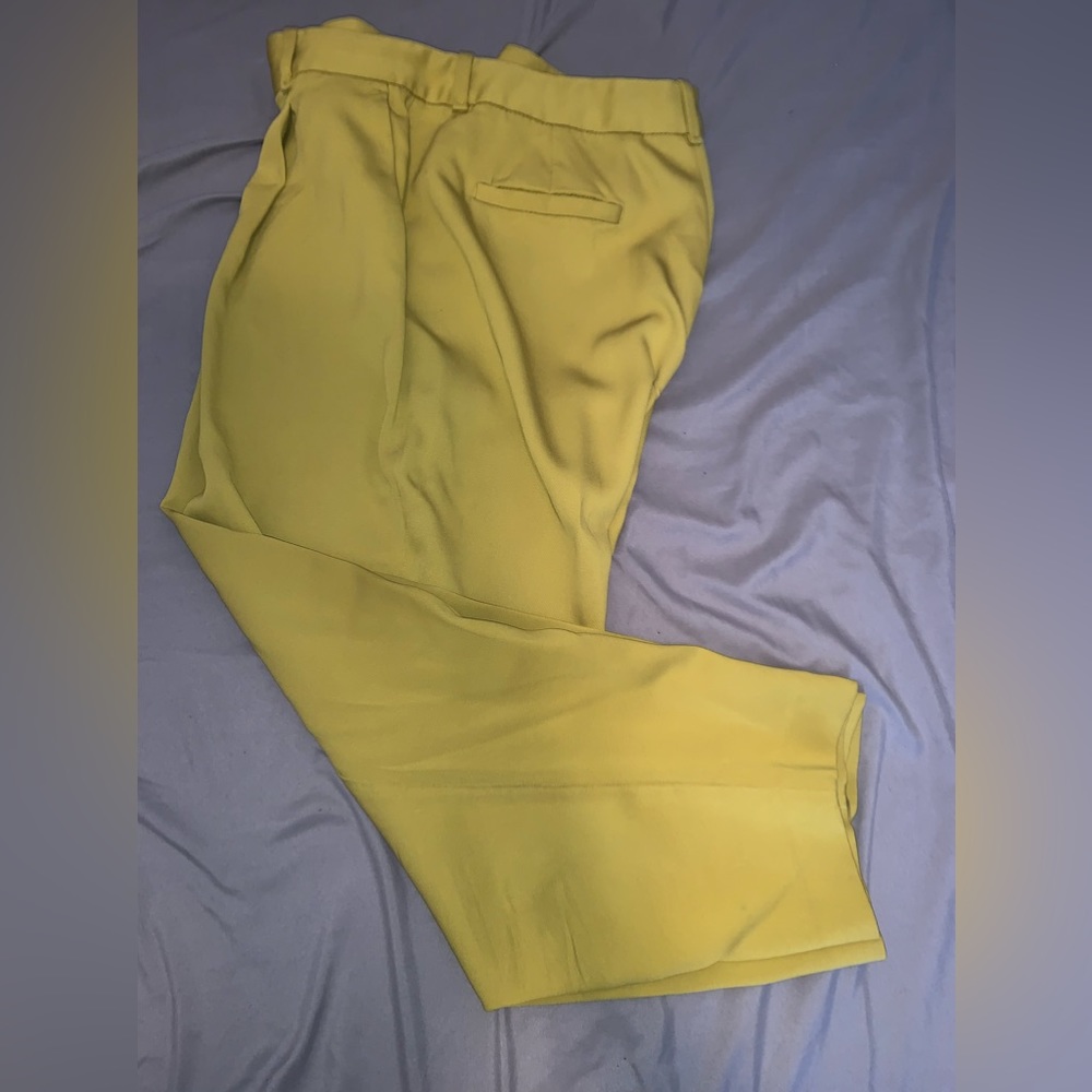 CHARTREUSE DRESS PANTS